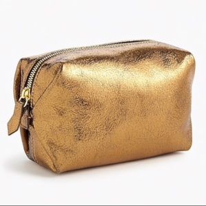Jcrew metallic Dopp kit